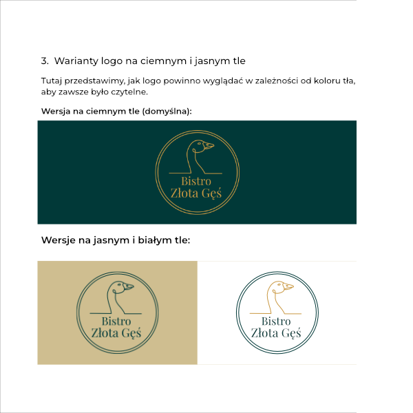Logo w wersji na jasne i ciemne tło